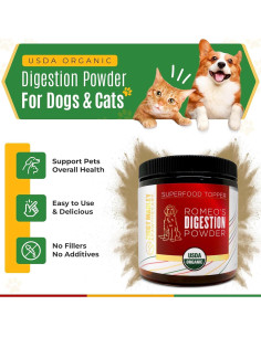 Polvo Digestivo Orgánico Ziggy Marley para Perros 90g 2