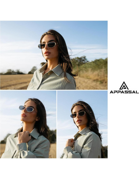 Gafas de Sol Ovaladas Retro Metalizadas UV400 AP3625