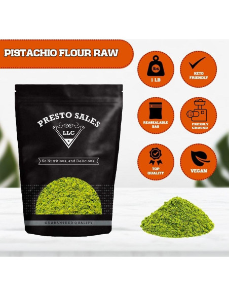 Harina de Pistacho Verde California 450g - Presto Sales LLC