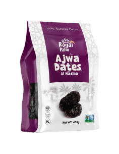 Dátiles Ajwa Royal Palm 400g Premium Vegano Sin Azúcar Añadido