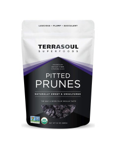 Ciruelas Pasas Orgánicas Sin Hueso Terrasoul 680g - Fibra y Vitamina K