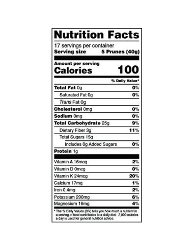 Ciruelas Pasas Orgánicas Sin Hueso Terrasoul 680g - Fibra y Vitamina K