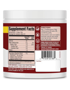 Suplemento de Fibra Bioactiva Orgánica Manitoba Harvest 227g Chocolate 2
