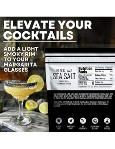 Sal de Mar Negra Hawaiana con Carbón Activado 142 g 2