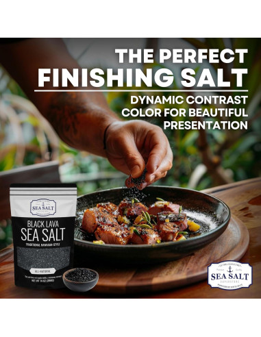 Sal de Mar Negra Hawaiana con Carbón Activado 142 g