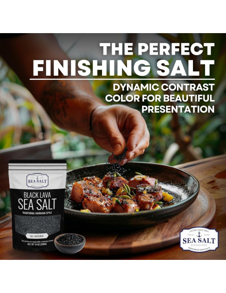 Sal de Mar Negra Hawaiana con Carbón Activado 142 g