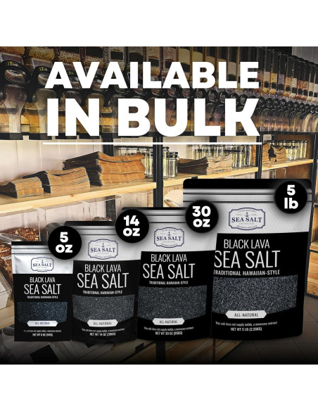 Sal de Mar Negra Hawaiana con Carbón Activado 142 g