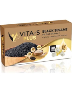 Aceite de Sésamo Negro Vita-S 30 Cápsulas 49.6g 2