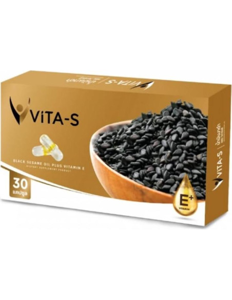 Aceite de Sésamo Negro Vita-S 30 Cápsulas 49.6g