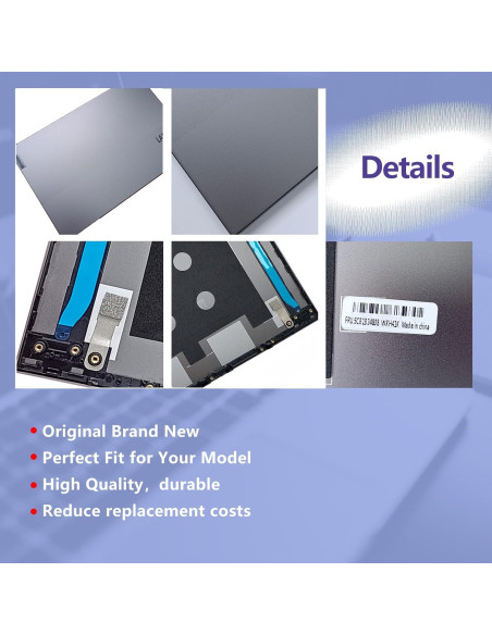 Cubierta Trasera LCD con Antena D-KXCPELE para Lenovo ThinkBook 15 G2/G3