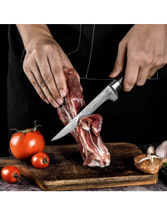 Cuchillo de Deshuesar YTUOMZI 15.24 cm Acero Alemán Flexible 2