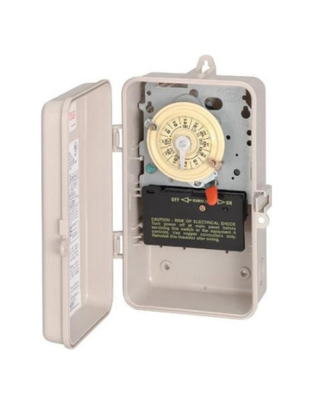 Interruptor de Tiempo Mecánico Intermatic T104P3 - Doble Polo 40A