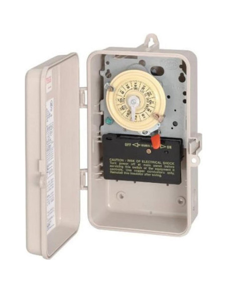 Interruptor de Tiempo Mecánico Intermatic T104P3 - Doble Polo 40A