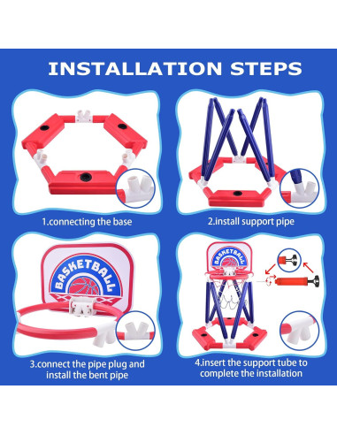 Canasta de Baloncesto para Piscina Casrra 1120-38A 47x41x58cm