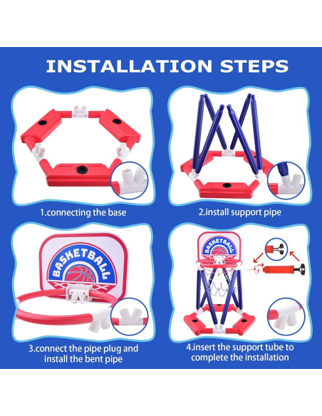 Canasta de Baloncesto para Piscina Casrra 1120-38A 47x41x58cm