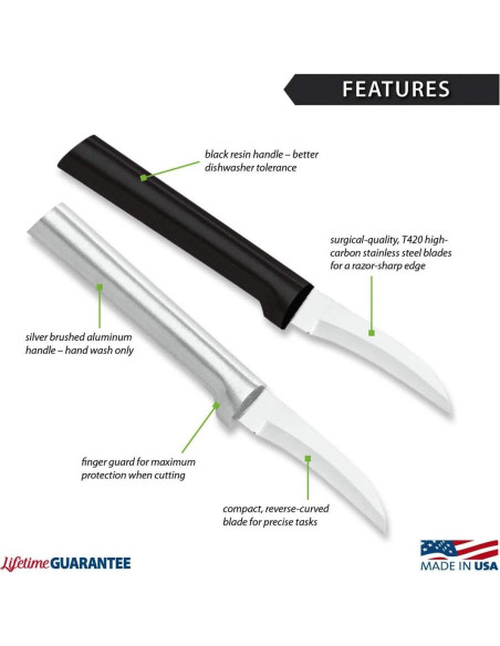 Cuchillo de Pelar Rada Cutlery R100 - Hoja Inoxidable 6.03 cm