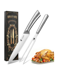 Conjunto de Cuchillo y Tenedor Livtek 20 cm Acero Inoxidable