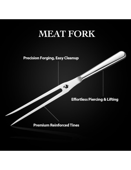 Conjunto de Cuchillo y Tenedor Livtek 20 cm Acero Inoxidable