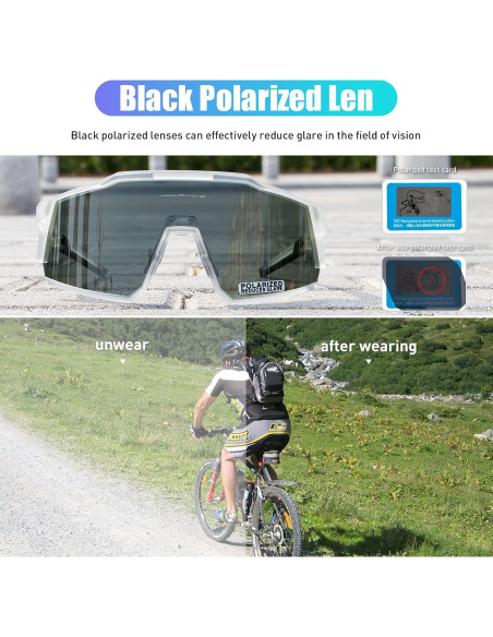 Gafas de Ciclismo KAPVOE TR90 4 Lentes Intercambiables Gafas de Ciclismo KAPVOE TR90 4 Lentes Intercambiables