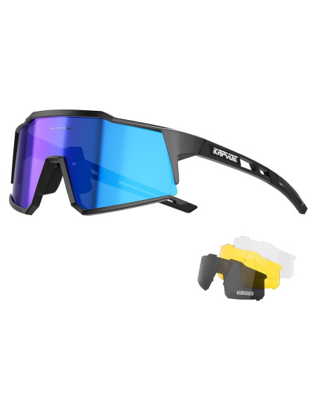 Gafas de Ciclismo KAPVOE TR90 4 Lentes Intercambiables Gafas de Ciclismo KAPVOE TR90 4 Lentes Intercambiables