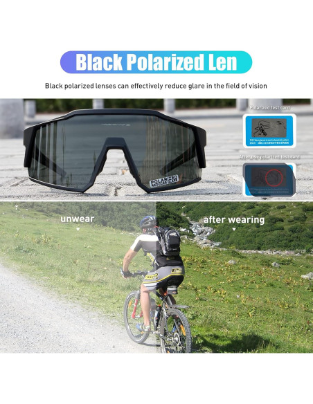 Gafas de Ciclismo KAPVOE TR90 4 Lentes Intercambiables Gafas de Ciclismo KAPVOE TR90 4 Lentes Intercambiables