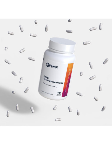 Suplemento de Resveratrol Liposomal Renue By Science 90 Cápsulas 125mg