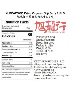 Berries de Goji Secas Crudas Premium Xlseafood 454 g 2