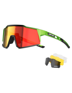 Gafas de Ciclismo KAPVOE TR90 4 Lentes Intercambiables