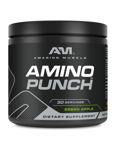 Amino Punch Muscular Amazing Nutrition 30 Porciones Sabor Manzana