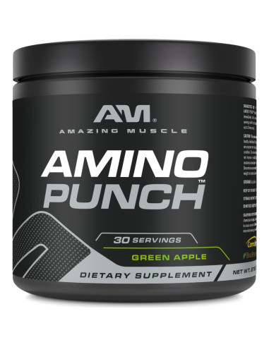 Amino Punch Muscular Amazing Nutrition 30 Porciones Sabor Manzana