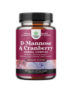 D Mannosa 1000mg con Arándano - Suplemento Urinario 120 Cápsulas