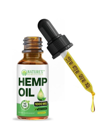 Aceite de Cáñamo Orgánico Nature's Beneficials 1000mg 30mL