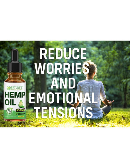 Aceite de Cáñamo Orgánico Nature's Beneficials 1000mg 30mL