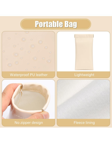 Estuche para Gafas Sightor 2 Pcs Cuero Impermeable