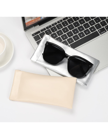 Estuche para Gafas Sightor 2 Pcs Cuero Impermeable