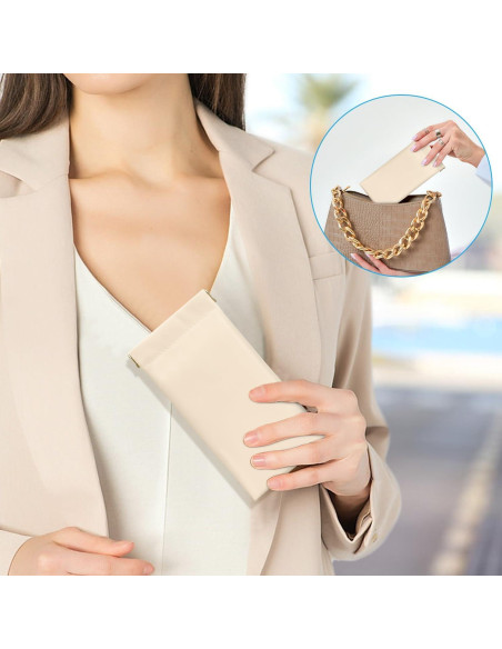 Estuche para Gafas Sightor 2 Pcs Cuero Impermeable