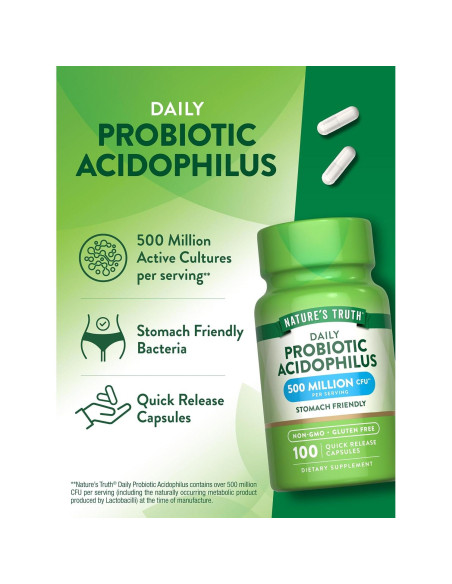 Probióticos Verdad de la Naturaleza 100 Cápsulas 500M CFU