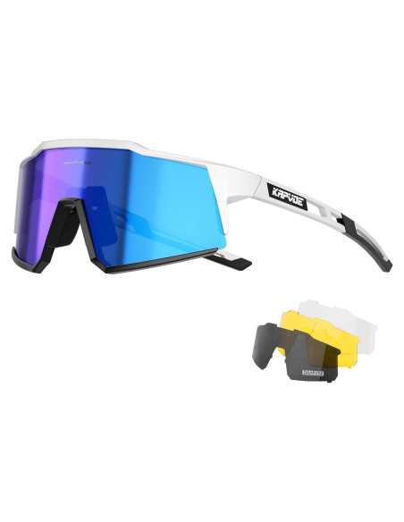 Gafas de Ciclismo KAPVOE TR90 4 Lentes Intercambiables Gafas de Ciclismo KAPVOE TR90 4 Lentes Intercambiables