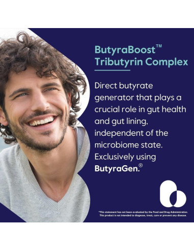 Suplemento ButyraBoost 300mg Bestvite - 60 Cápsulas Veganas