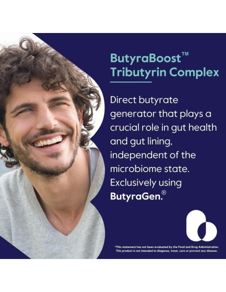 Suplemento ButyraBoost 300mg Bestvite - 60 Cápsulas Veganas