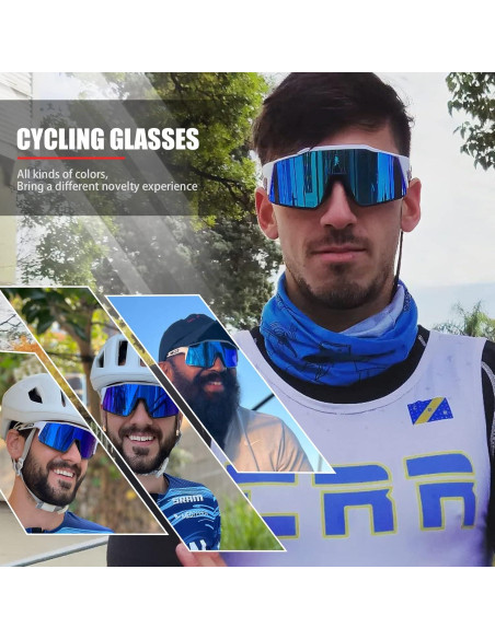 Gafas de Ciclismo KAPVOE TR90 4 Lentes Intercambiables Gafas de Ciclismo KAPVOE TR90 4 Lentes Intercambiables