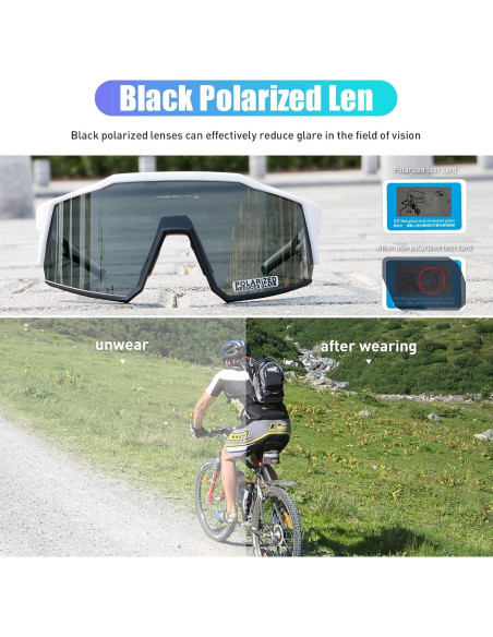Gafas de Ciclismo KAPVOE TR90 4 Lentes Intercambiables Gafas de Ciclismo KAPVOE TR90 4 Lentes Intercambiables