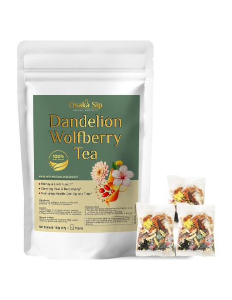 Té de Hierbas Osaka Sip Diente de León y Goji 144g - 12 Bolsas