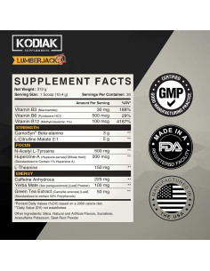 Suplemento Pre Entrenamiento LUMBERJACKED Kodiak 30 Porciones - Energía y Fuerza 2