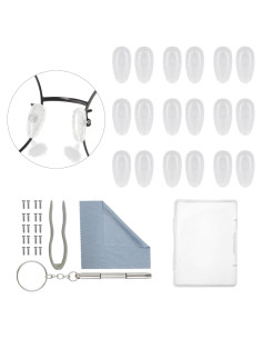 Almohadillas de nariz para gafas Omnful 10 pares silicona