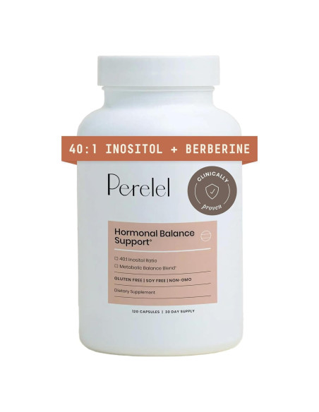 Suplemento Hormonal Perelel 120 Cápsulas - Inositol, Berberina