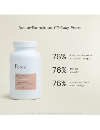 Suplemento Hormonal Perelel 120 Cápsulas - Inositol, Berberina