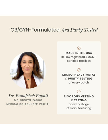 Suplemento Hormonal Perelel 120 Cápsulas - Inositol, Berberina