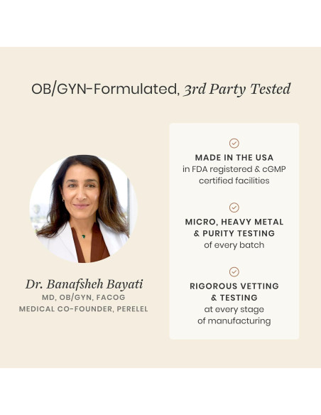 Suplemento Hormonal Perelel 120 Cápsulas - Inositol, Berberina