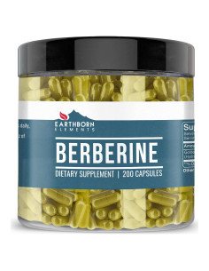 Berberina Elementos de la Tierra 200 Cápsulas Puras Sin Aditivos